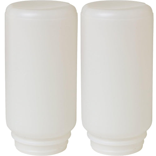 Little Giant Screw-On Poultry Jar Heavy Duty Translucent Plastic Container 1 Quart 2-Pack