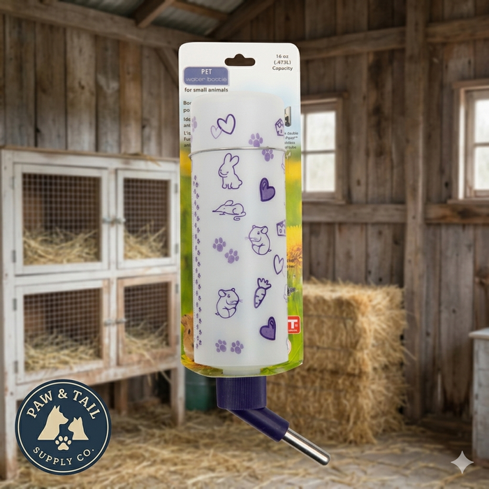 Lixit Weather Resistant Water Bottle for Rabbits & Small Animals 16oz