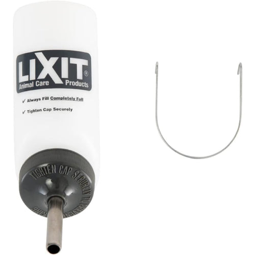 Lixit Wide Mouth BPA-Free Small Animal Water Bottle Translucent 8oz