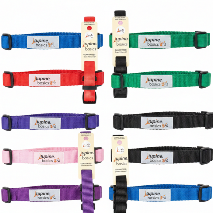 Lupine Pet E-collar Adjustable Nylon Replacement Dog Strap 3/4 inch Stylish Design
