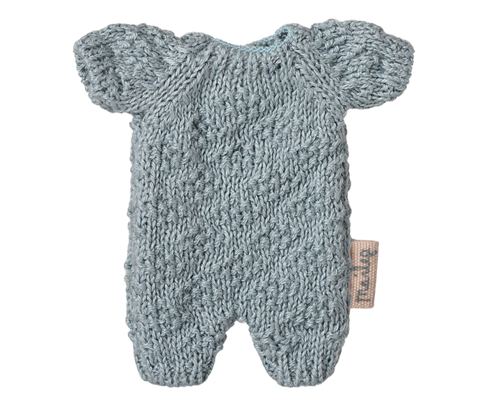 Maileg Baby Bunny Rabbit Micro Romper Blue FW25 NEW ARRIVAL