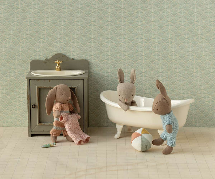 Maileg Baby Bunny Rabbit Micro Rose Knitted Suit