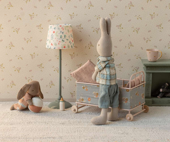 Maileg Baby Bunny Rabbit Set Micro Brown Dusty Rose