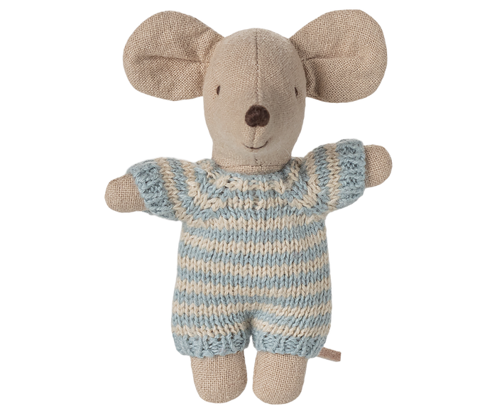 Maileg Baby Mouse in Carrycot