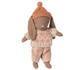Maileg Baby Winter Bunny Rabbit Micro Brown Rose