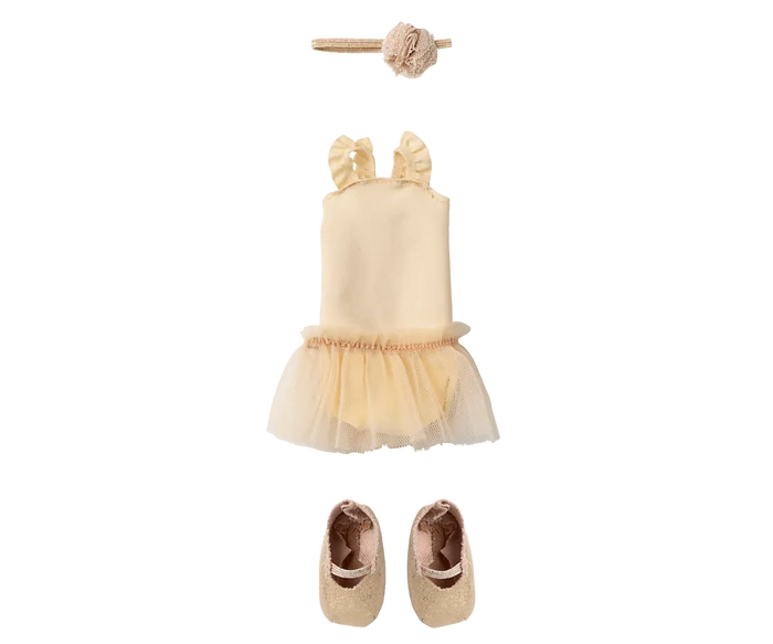 Maileg Ballet Suit and Skirt Size 2 Cream NEW ARRIVAL
