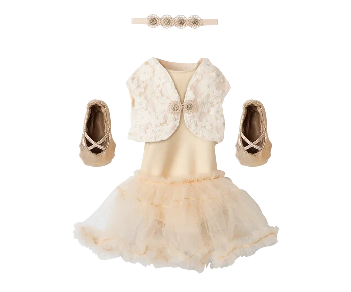 Maileg Ballet Suit and Skirt Size 3 Cream