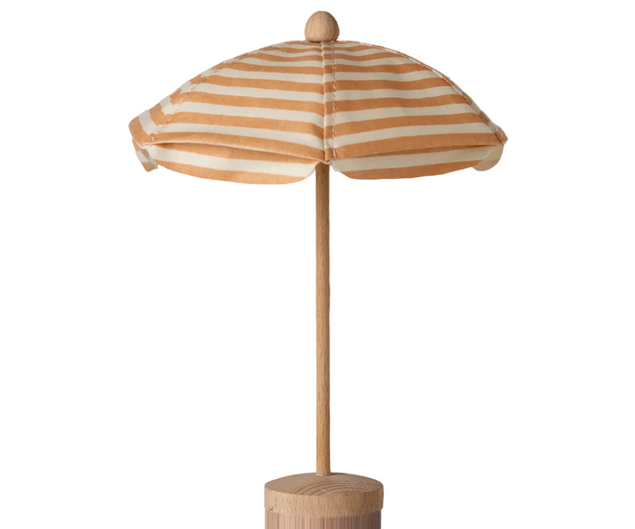 Maileg Beach Umbrella for Mice Soft Coral: LAST CHANCE