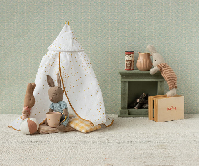 Maileg Bed Canopy Off White SS26 NEW ARRIVAL