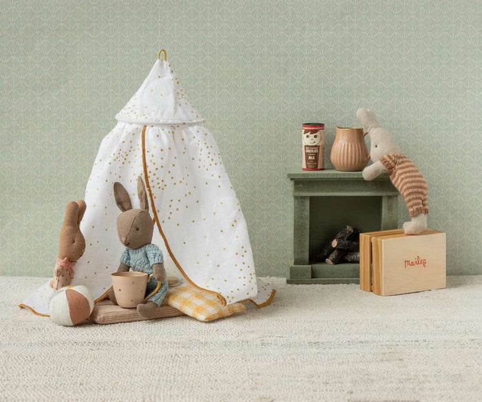 Maileg Bed Canopy Off White SS26 NEW ARRIVAL