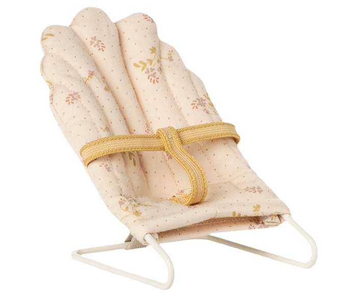 Maileg Bouncer Micro Off White Baby Bunny & Teddy Size