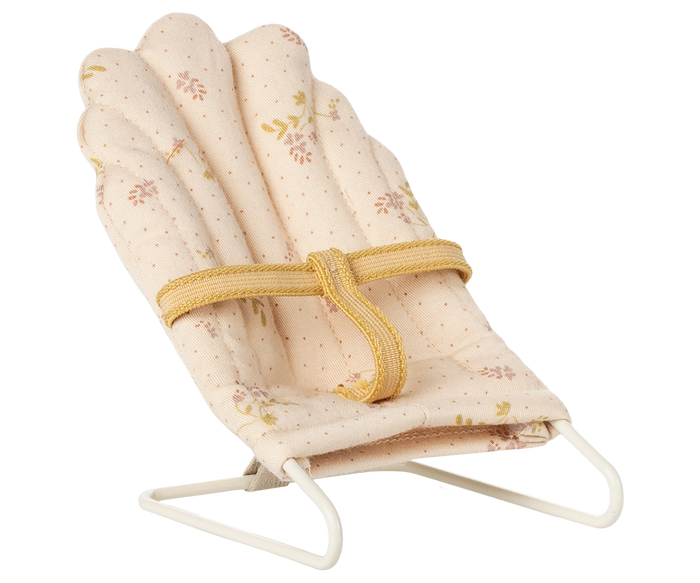 Maileg Bouncer Micro Off White Baby Bunny & Teddy Size
