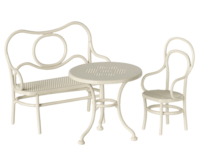 Maileg Cafe Set Mouse Brother and Sister Sized: BACK IN STOCK