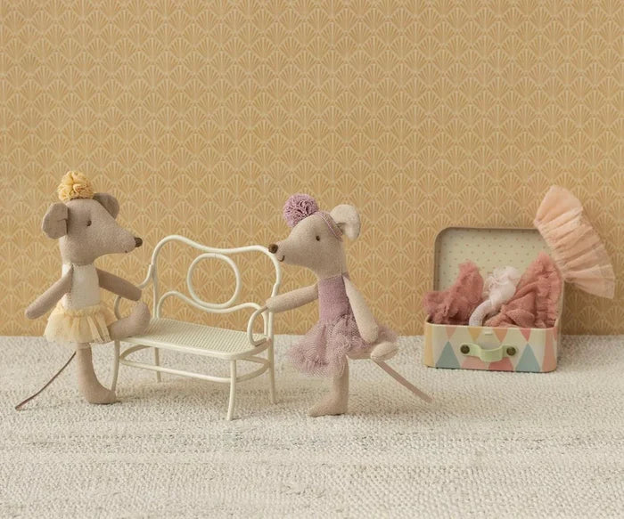 Maileg Cafe Set Mouse Brother and Sister Sized: BACK IN STOCK