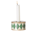 Maileg Candle Holder Drum Green/Off White FW26: PREORDER ONLY DUE OCT