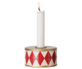 Maileg Candle Holder Drum Red/Off White FW26: PREORDER ONLY DUE OCT