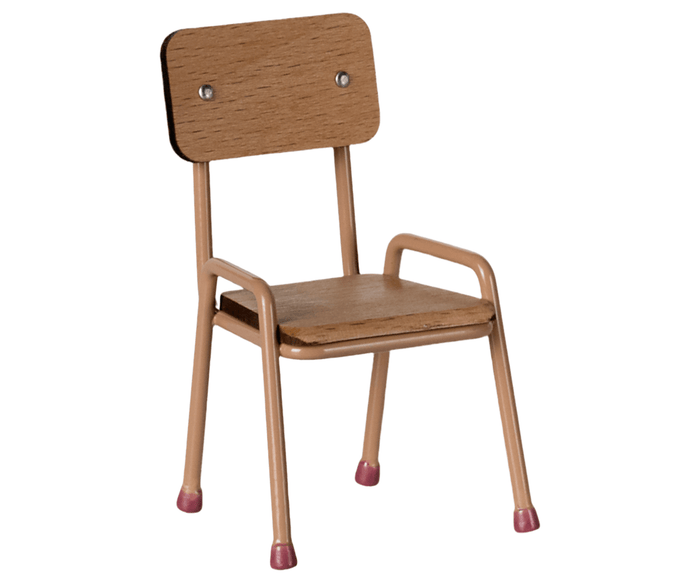 Maileg Chair Mouse Dark Powder SS25: NEW ARRIVAL