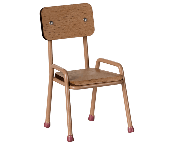 Maileg Chair Mouse Dark Powder SS25: NEW ARRIVAL