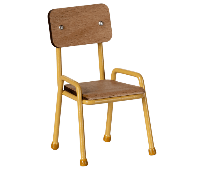 Maileg Chair Mouse Yellow SS25: NEW ARRIVAL
