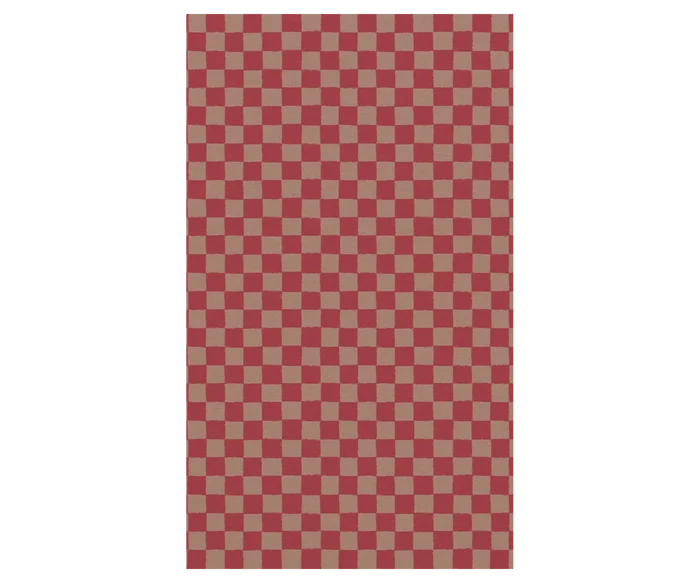 Maileg Checker Powder/Red Gift Wrap 10 metre roll FW26: NEW ARRIVAL