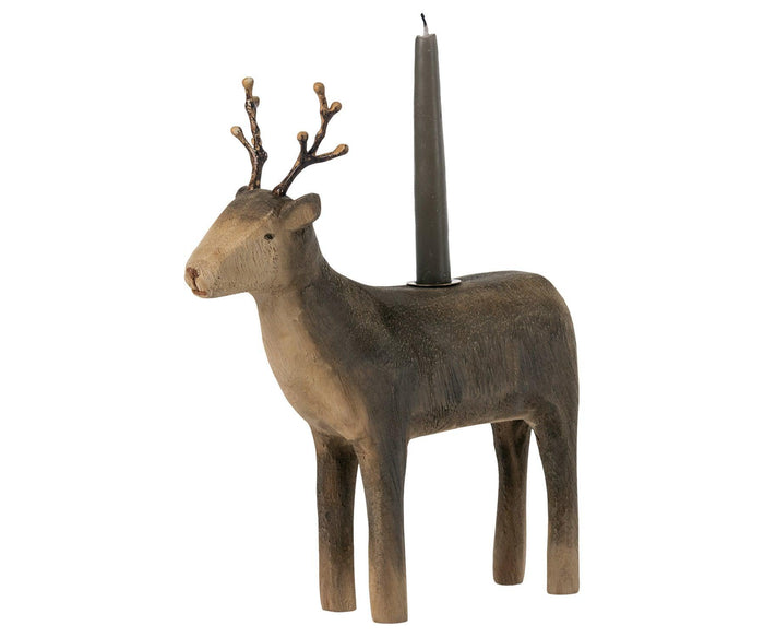 Maileg Christmas Medium Reindeer Candle Ornament AW2023 PREORDER - Ruby & Grace