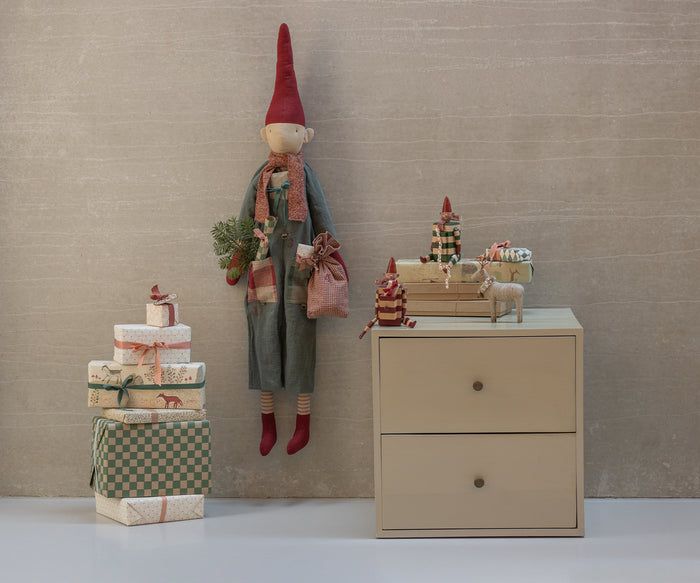 Maileg Christmas Pixy Elf With Drawer Green: LAST CHANCE