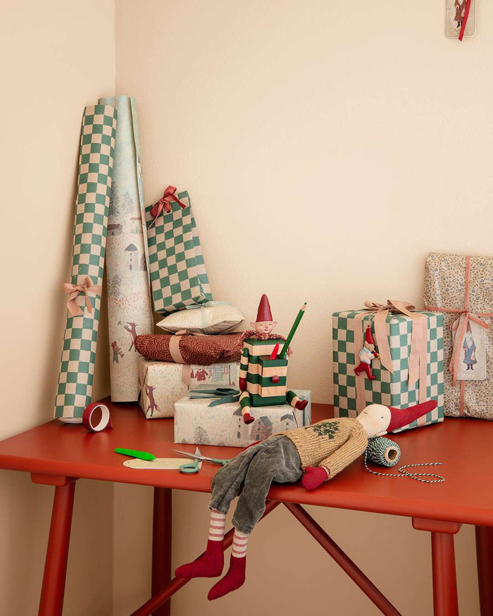 Maileg Christmas Pixy Elf With Drawer Green: LAST CHANCE