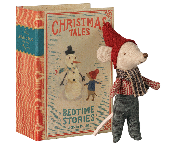 Maileg Christmas Tales Bedtime Stories Baby Mouse FW26: NEW ARRIVAL