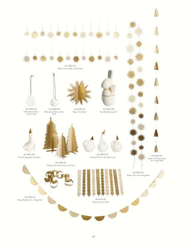 Maileg Christmas Tree Garland Gold: RETIRED LOW STOCK