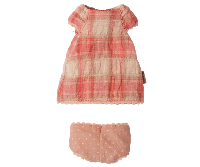 Maileg Coral Dress Teddy Junior FW26: PREORDER ONLY DUE NOV