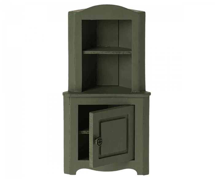 Maileg Corner Cabinet Mouse Sized Dark Green 2024 Preorder Only - Ruby & Grace