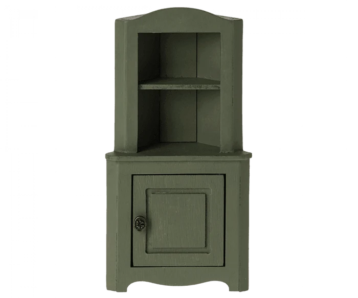 Maileg Corner Cabinet Mouse Sized Dark Green 2024 Preorder Only - Ruby & Grace