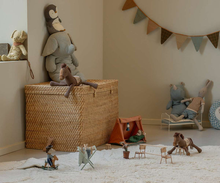 Maileg Cowboy Mouse on Rocking Horse Little Brother: BACK IN STOCK
