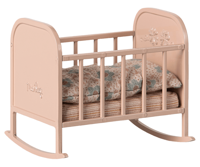 Maileg Cradle My Sized, Powder Pink Cot