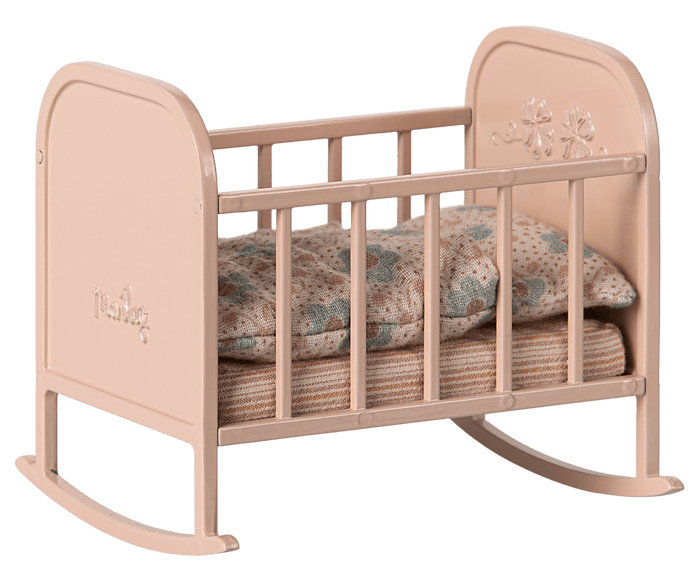 Maileg Cradle My Sized, Powder Pink Cot