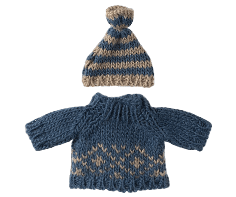 Maileg Dad Mouse Sweater and Hat: LAST CHANCE