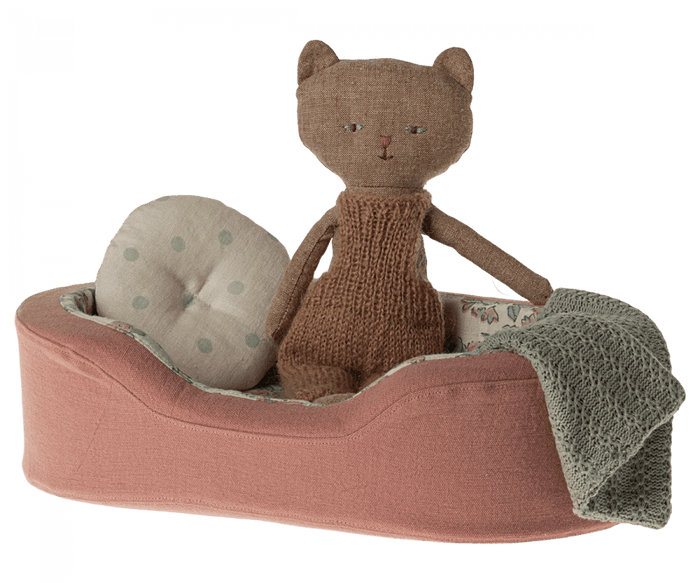 Maileg Kitten Bed/ Cosy Basket Floral Print: Small 2024 NEW ARRIVAL - Ruby & Grace