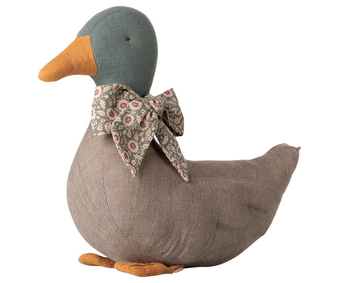Maileg Duck With Bow Grey FW26: NEW ARRIVAL