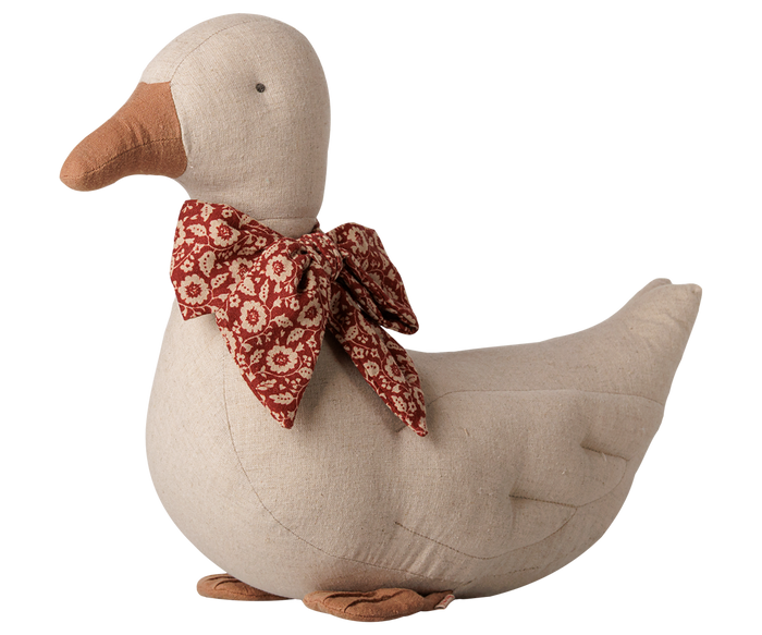 Maileg Duck With Bow Sand FW26:NEW ARRIVAL