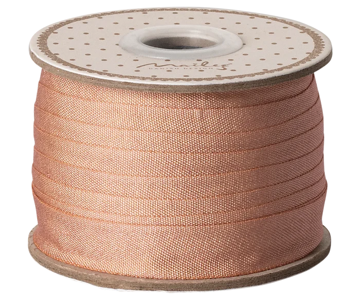 Maileg Dusty Peach Ribbon, W: 13 mm x L: 10 m : BACK IN STOCK