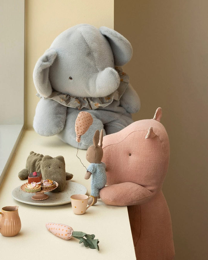 Maileg Elephant Plush Big Blue/Grey: SOLD OUT