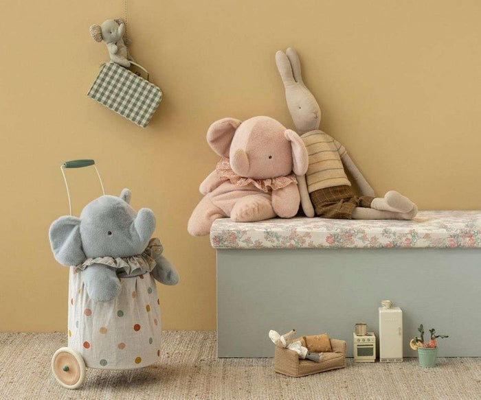 Maileg Elephant Plush Big Blue/Grey: SOLD OUT