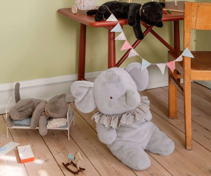 Maileg Elephant Plush Big Blue/Grey: SOLD OUT