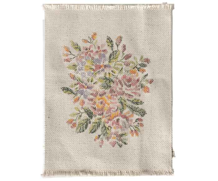 Maileg Floral Rug Large: LAST CHANCE