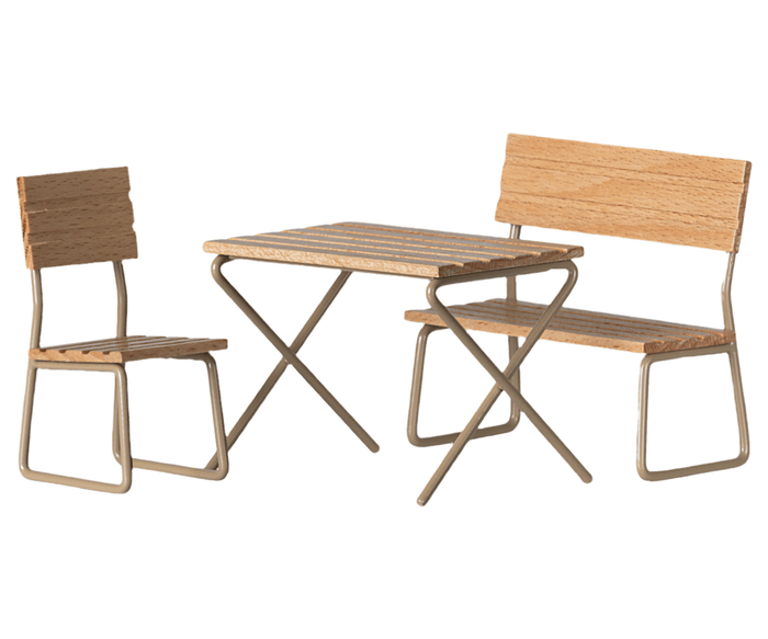 Maileg Garden Table and Bench Mouse Sized: SOLD OUT