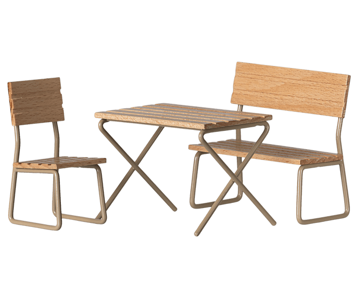 Maileg Garden Table and Bench Mouse Sized: SOLD OUT