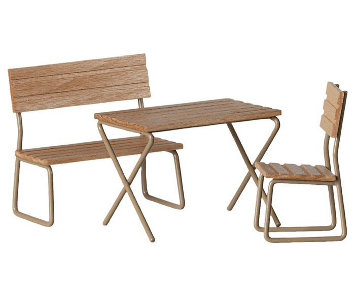 Maileg Garden Table and Bench Mouse Sized: SOLD OUT