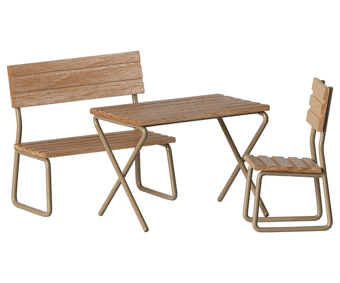 Maileg Garden Table and Bench Mouse Sized: SOLD OUT