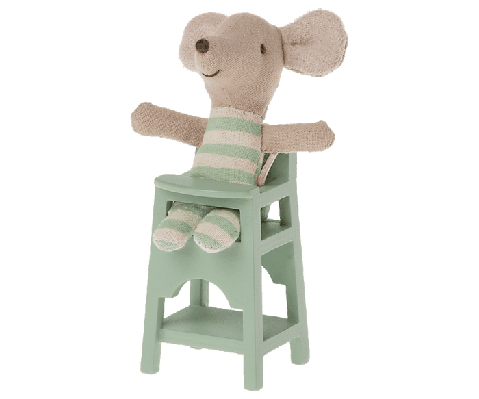 Maileg New High Chair for Mice, Mint: Fall Winter Collection 2022 Furniture NEW ARRIVAL - Ruby & Grace