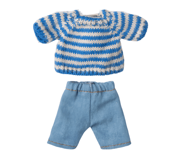 Maileg Jumper and Trousers for Big Brother Mouse Petit Couture: BACK IN STOCK